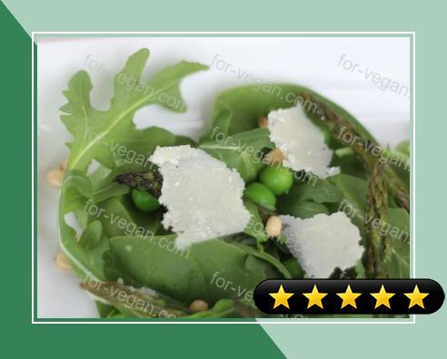 Spring Salad with Asparagus, Peas, and Arugula recipe