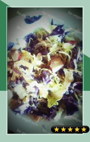 Crunchy Hummus Slaw Salad with Golden Raisins and Sunflower Seeds recipe