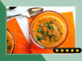 Blender Gazpacho with Celery, Carrot, Cucumber and Red Pepper recipe