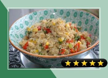 Quinoa, Corn, and Red Pepper Salad recipe