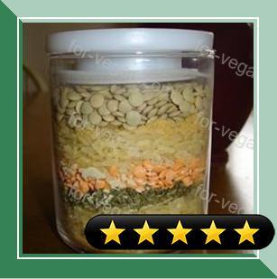 Rice and Lentil Soup in a Jar recipe