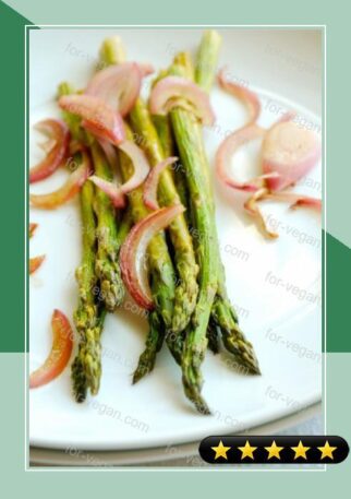 Roasted Asparagus with Red Onions recipe