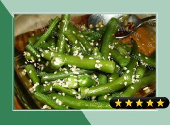 Sesame-Garlic Beans recipe