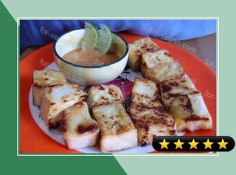 Pan-Fried Tofu with Spicy Peanut Sauce recipe
