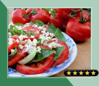 Vine Ripened Tomato, Sweet Onion and Basil Salad recipe