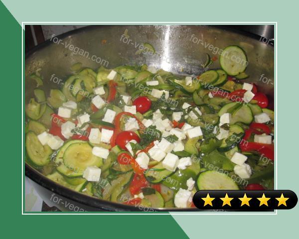 Zucchini, Peppers, and Tomatoes recipe