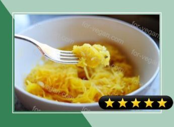 Spaghetti Squash with Maple Syrup and Shallots recipe