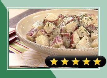 Warm Garlic & Dill Potato Salad recipe