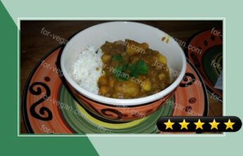 Potato Chick-pea Curry w/Garlic Roasted Cauliflower - Serve w/Basmati Rice & Cha recipe