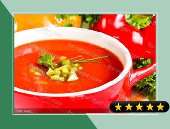 Roasted Carrot and Red Pepper Soup recipe