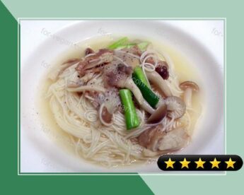 Mushroom Vegan Noodle Soup recipe