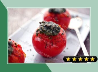 Baked Tomatoes With Arugula Pesto recipe