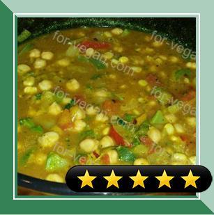 Vegetarian Chickpea Curry with Turnips recipe