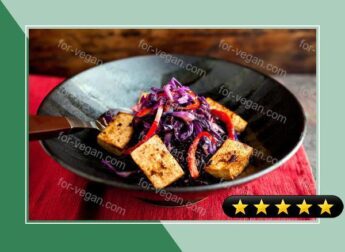 Rice Bowl With Cabbage and Baked Tofu recipe