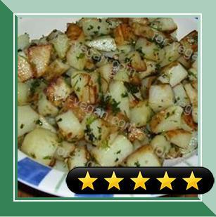 Cilantro and Garlic Potatoes recipe