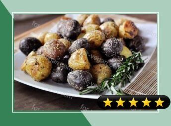 Salt Crusted Potatoes with Fresh Rosemary recipe