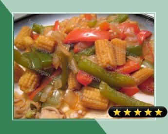 Chinese Baby Corn and Peppers recipe