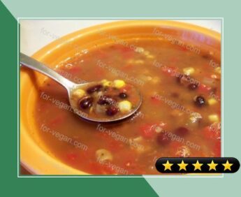Sweet Southwestern Black Bean Soup recipe