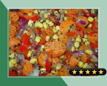 Sauteed Corn, Carrots, Onion, and Red Bell Pepper recipe