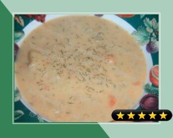 Chunky Potato Soup With Dill recipe