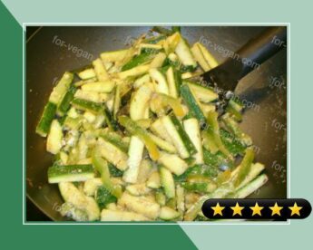 Courgette and Green Pepper 'sabzi' (Tori Aur Hari Mirch Ki Sabzi) recipe