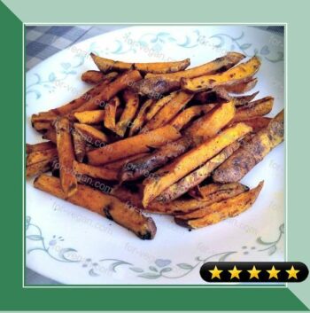 Healthy Oven-Baked Sweet Potato Fries recipe