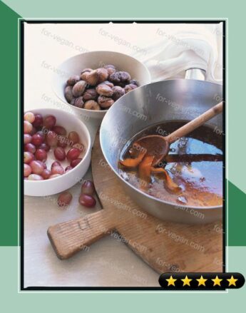 Port-Roasted Chestnuts with Grapes recipe