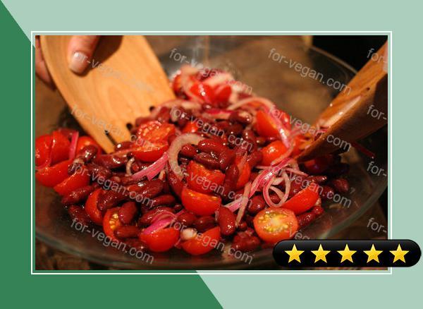 Kidney Bean, Red Onion And Tomato Salad recipe