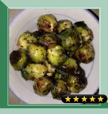 Roasted Brussels Sprouts with Maple Syrup and Balsamic Vinegar recipe