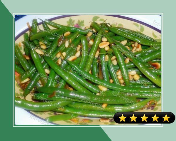 Citrus Green Beans With Pine Nuts recipe