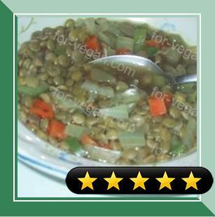 Spicy Lentil Vegetable Soup recipe