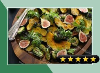 Brussels Sprout & Ginger Roasted Squash Salad recipe