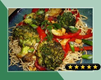 Sydney Broccoli, Red Pepper & Tofu Stir Fry With Balsamic Vi recipe