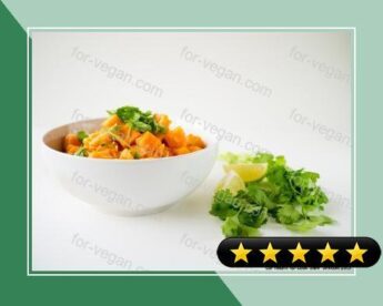 Thai Style Sweet Potato Curry Rice Noodles recipe