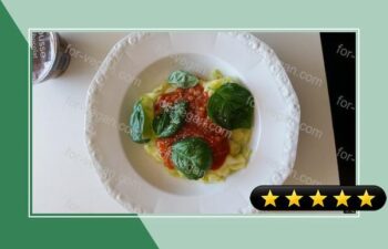 Zucchini Spaghetti with Lentil Marinara recipe