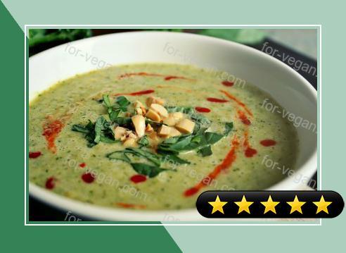 Easy Green Curry and Broccoli Soup recipe