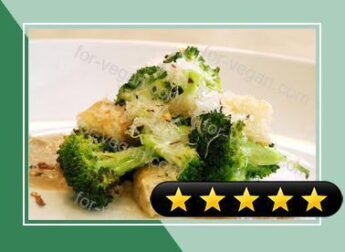 Broccoli Panzanella with Walnut Sauce and Basil recipe