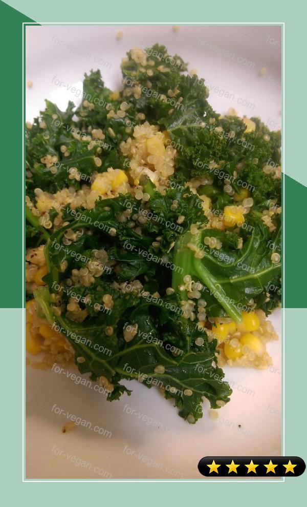 Kale with Quinoa and Corn recipe