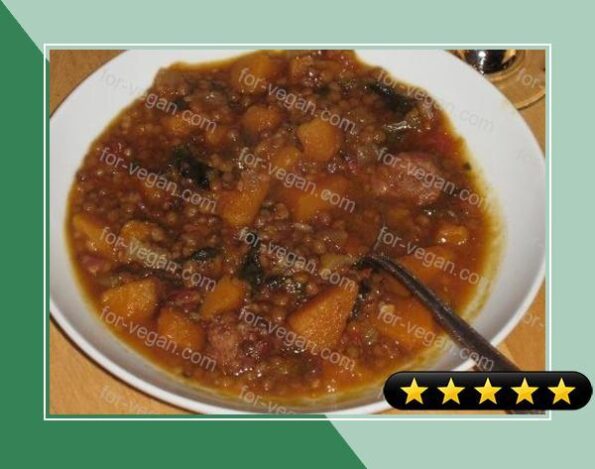 Lentil Stew With Butternut Squash recipe
