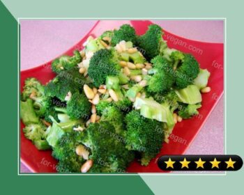 Sauteed Broccoli With Garlic and Pine Nuts recipe