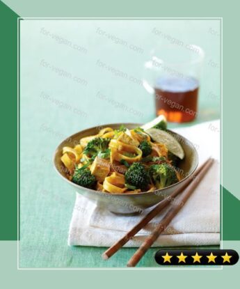 Thai Curried Noodles with Broccoli and Tofu recipe