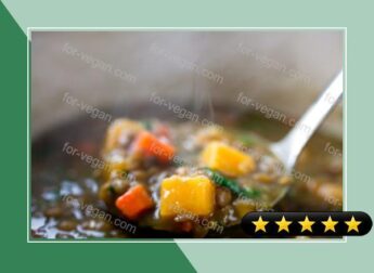 Lentil Stew With Pumpkin or Sweet Potatoes recipe