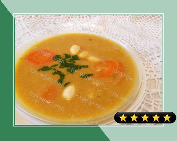 Carrot and Almond Soup (Vegan) recipe