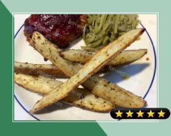 Baked in Oven Garlic Potato Wedges recipe
