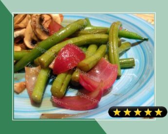 Sauteed Green Beans and Red Onion recipe