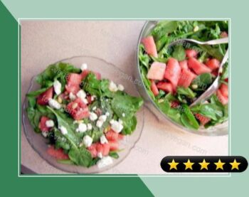 Watermelon, Arugula and Pine Nut Salad recipe