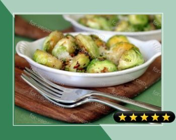 Lemon and Garlic Drenched Brussels Sprouts recipe