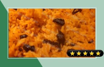 Geelrys (South African Yellow Rice With Raisins) recipe