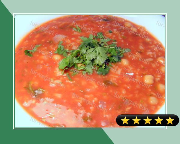 Egyptian Chickpea and Tomato Soup recipe
