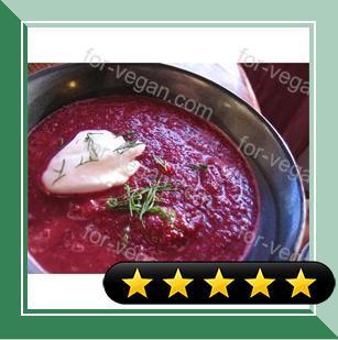 Creamy Beet With Dill Soup recipe
